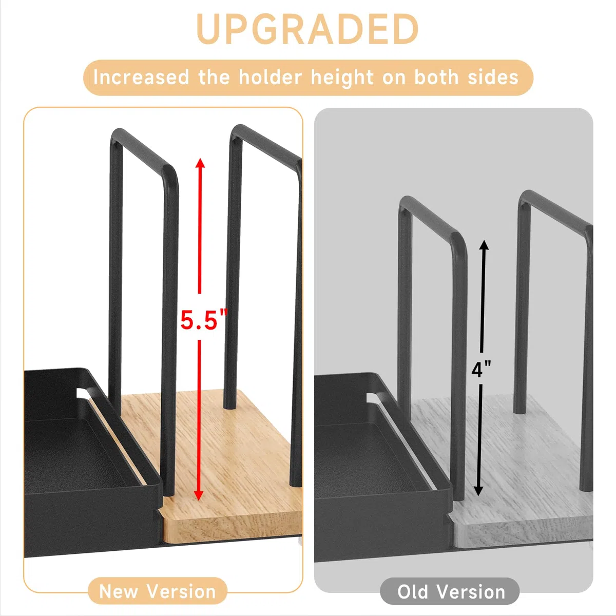 STWWO Serviettenhalter Schwarz,Serviettenhalter aus Metall & Holz Serviettenspender mit Caddy für Tisch Küchenzubehör Servietten Halterung zum Dekorieren