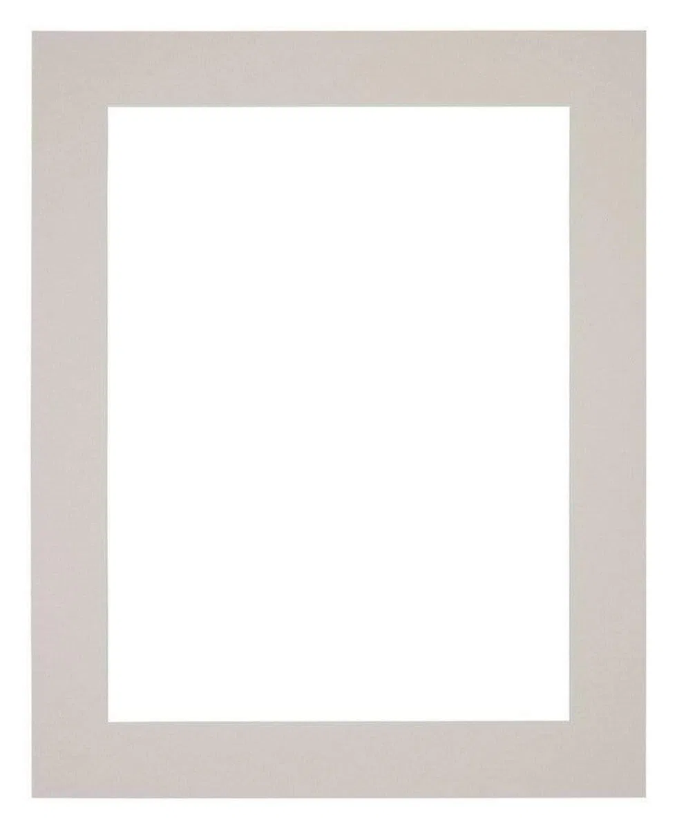 yd. Passepartout 40x50 cm für Fotogröße 30x40 - Grau Granit - Museumkarton - Außenmaße 40x50 cm - Innengröße 30x40 cm