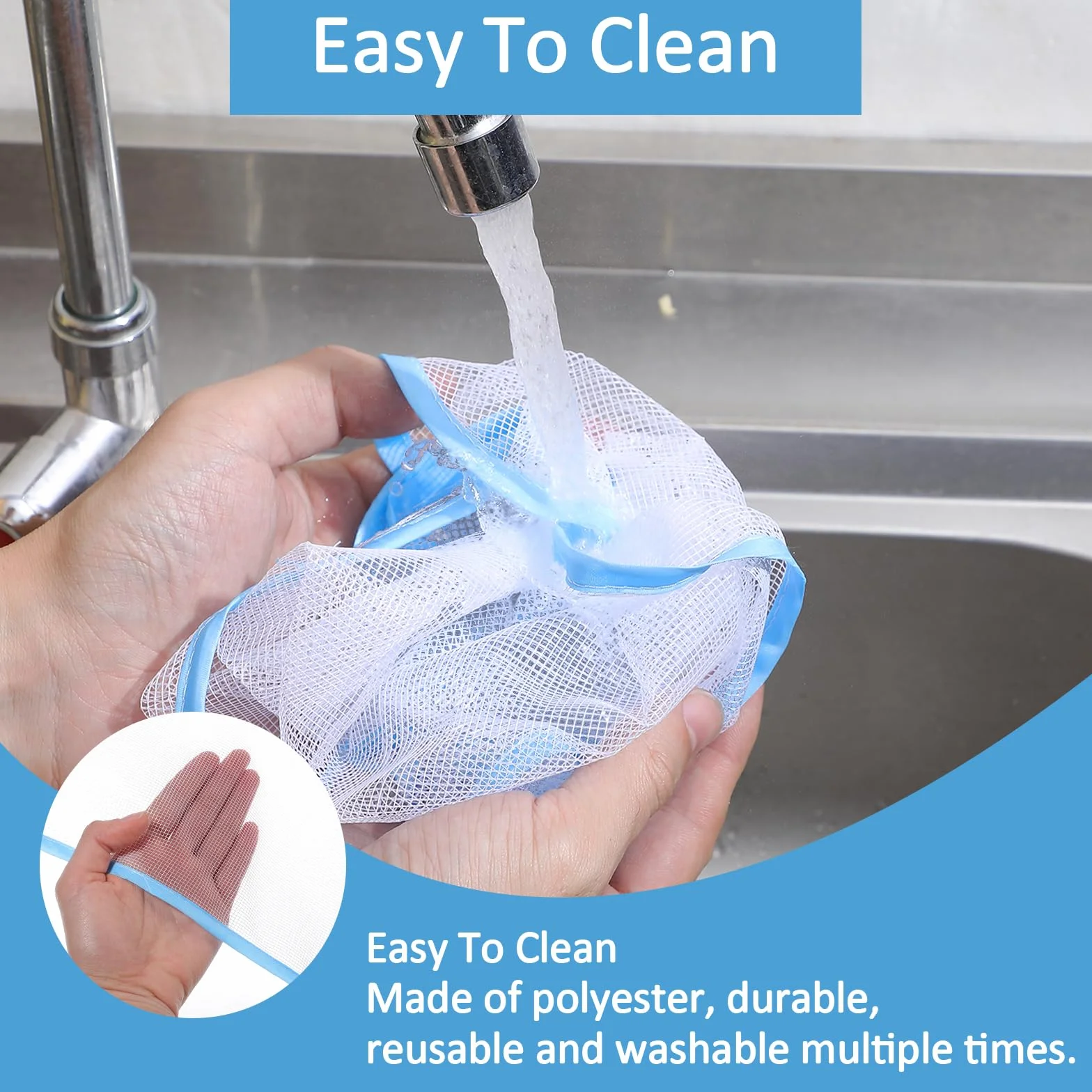4 Stück Bügeltuch für Dampfbügeleisen 60 x 40 cm Bügelmatte Gitternetz Bügelschutznetz Transparent Mesh Stoff Bügeltuch Pad Bügelhilfe zum Bügeln von empfindlichen Stoffen wie Seide (Transparent Blau)
