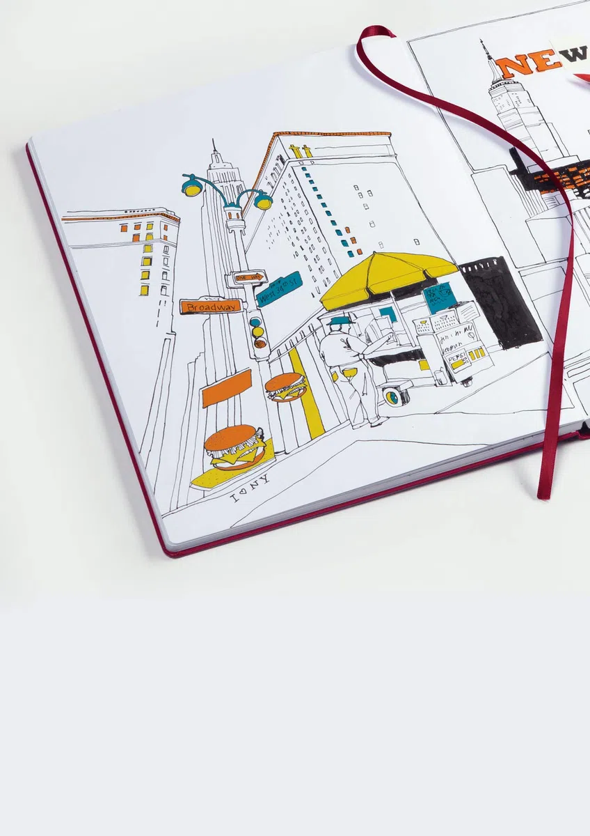 LEUCHTTURM1917 362362 Skizzenbuch Medium (A5), Hardcover, 112 Seiten (150 g/m²), Schwarz