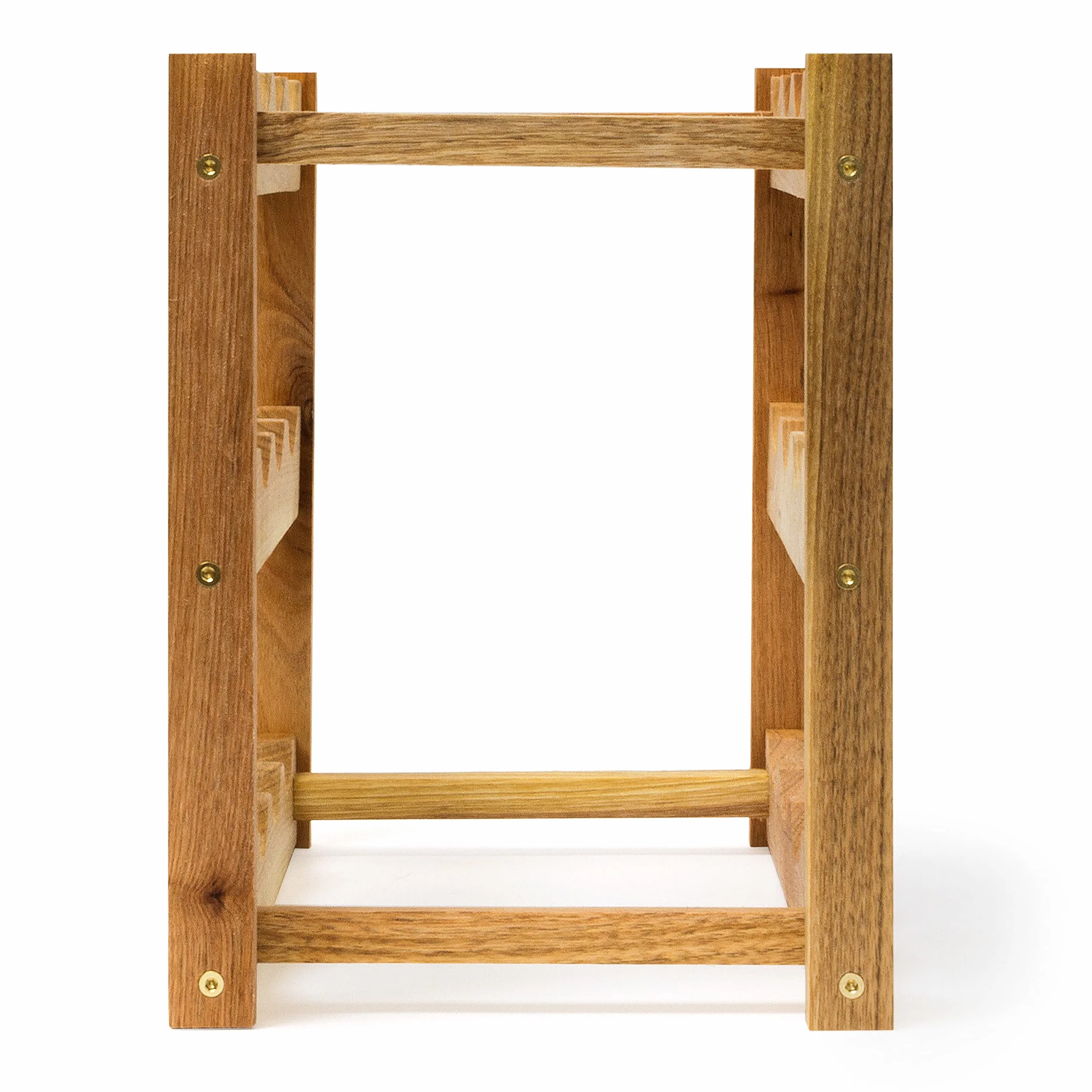 Relaxdays klein, Flaschenregal 12 Flaschen Wein, H x B x T: 28 x 21 x 42 cm, natürlich, Holz, Weinregal Walnuss mit 3 Ebenen