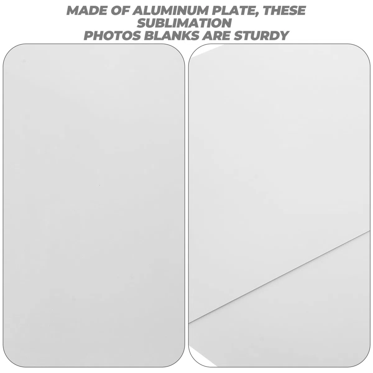 TOYANDONA 2 Stück Sublimation Metallblanks Aluminiumplatte 15.75X11.81 Zoll Für Fotodruck DIY Bastelprojekte Party-Dekoration Glatte Oberfläche Klarer Druck 40.00X30.00X0.50Cm