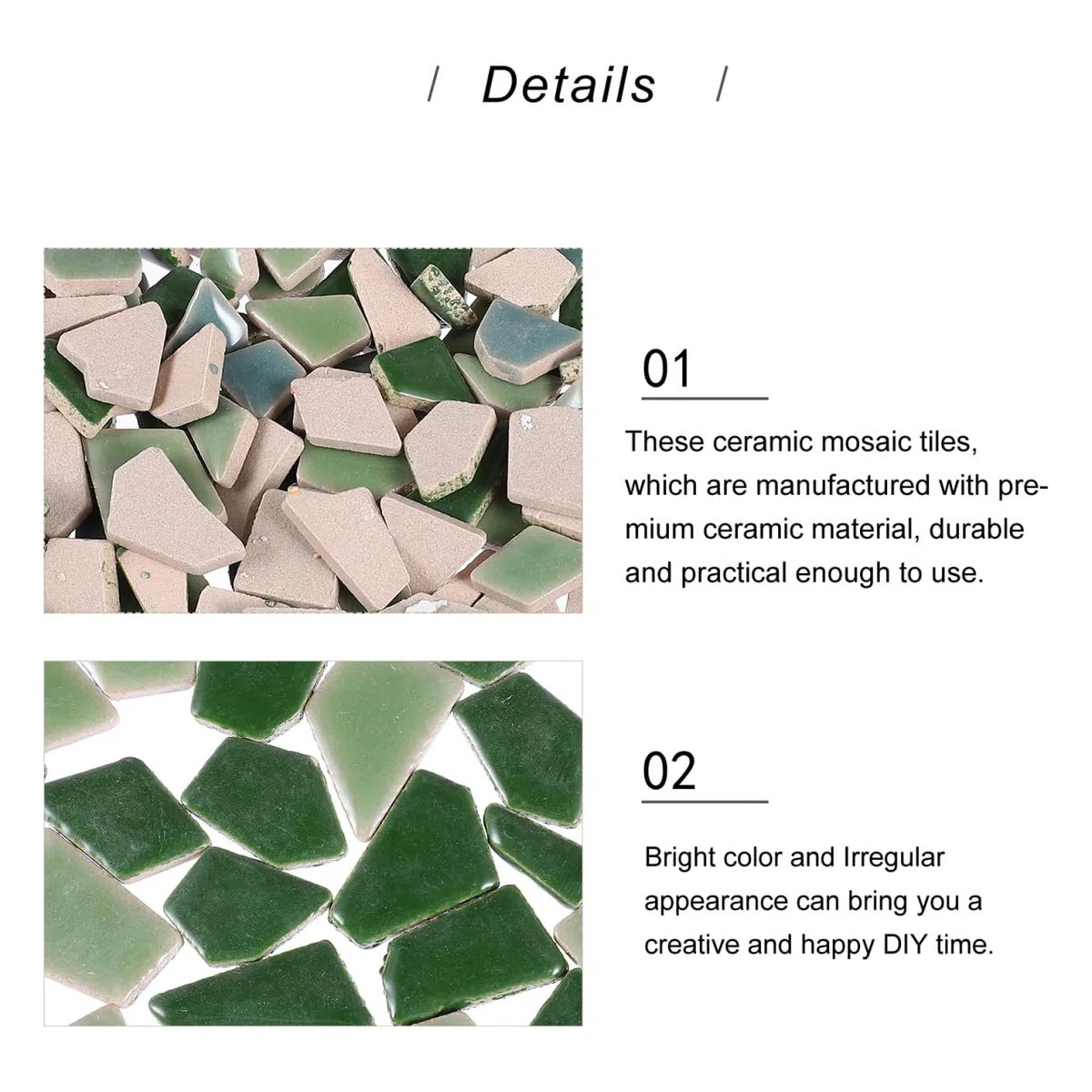 Lurrose 200G Bunte Keramik Mosaikfliesen Unregelmäßige DIY Mosaiksteine für Kreative Bastelprojekte Sicher und Langlebig für Garten Badezimmer und Heimdekoration