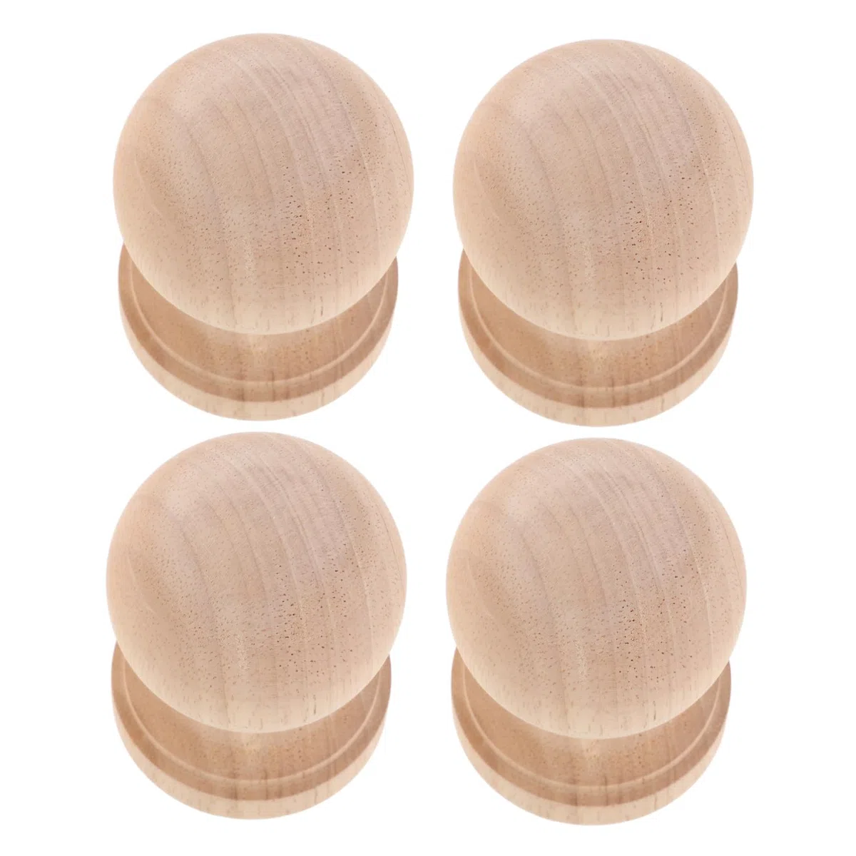 COLLBATH 4 Stück Unbehandelte Holzgeländerstäbe im Eleganten Europäischen Design Kleine Romanische Säulen für Selbstgemacht Möbel und Innenraumdekoration