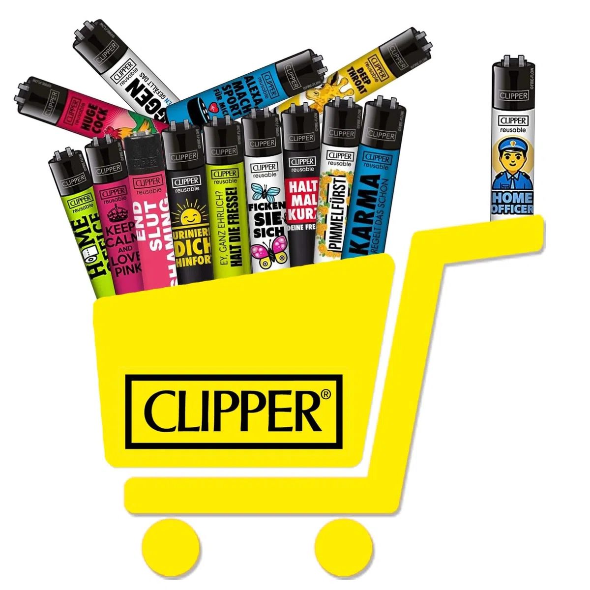 Clipper Mix Feuerzeuge Clipper Wundertüte Inkl. GRATIS DHOBIA Feuerzeug (20)