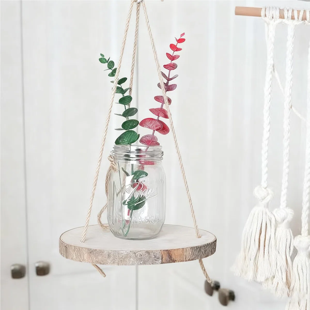 35-38cm Große Baumscheibe holzscheiben mit Rinde 2cm Untersetzer Holz Log Rustikale Kerzenständer für DIY Basteln (35-38cm/1pcs)