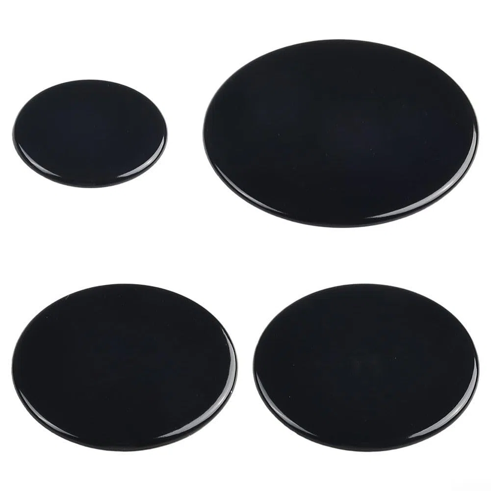 4 Stück Herd- / Gasbrennerkappe, Brennerkrone, Flammenkappen-Set, Flammenbrennerkappe für Sabaf-Zubehör, 55 mm, 75 mm, 100 mm (flach)