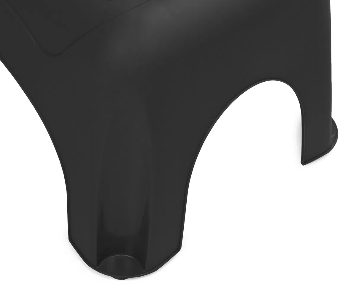 Ondis24 Tritthocker Step Stool Sitzhocker Waschbeckentritt für Kleine mit bis zu 150 kg belastbar (Schwarz), sehr sicherer Stand