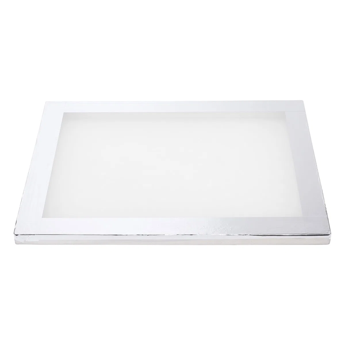 SINJEUN 30 x 40cm Silber Aluminium-Siebdruckrahmen, A3 Siebdruckrahmen mit 110 weißem Netzgewebe für Siebdruck, Textildruck