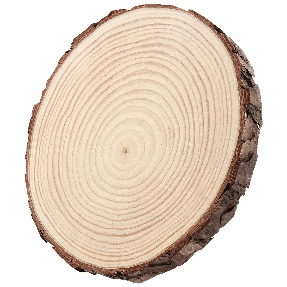 6 Stück 18-20cm Unvollendete Holzkreise, Natur Holzscheiben Rund Baumscheiben, Klein Holzscheiben zum Basteln Weihnachten Ornamente DIY Handwerk