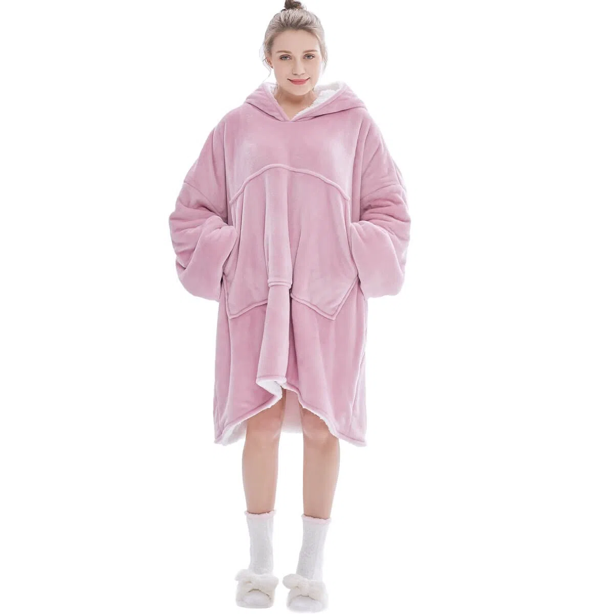 FELOVE Übergroße Hoodie Sweatshirt, Original Decke Sweatshirt, super weiche gemütliche warme komfortable Riesen-Hoodie, Geeignet Kapuzenpullover für Erwachsene, Männer, Frauen, Jugendliche