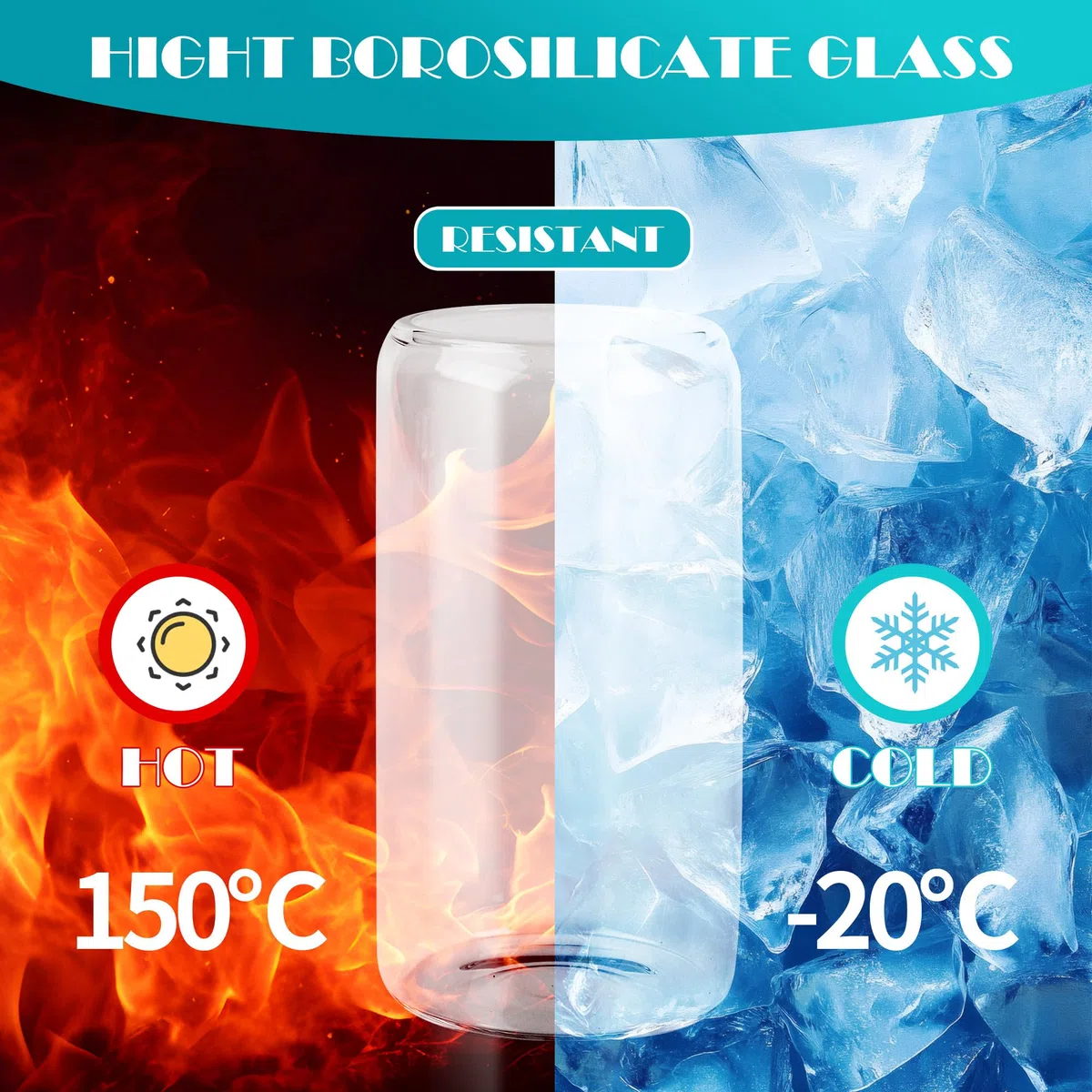 LCXCXY Packung mit 4 trinkgläser mit deckel, 450 ml gläser mit deckel und strohhalm, glas mit deckel und strohhalm, kann als cola becher, saftbecher, cocktailbecher, kaffeebecher verwendet werden