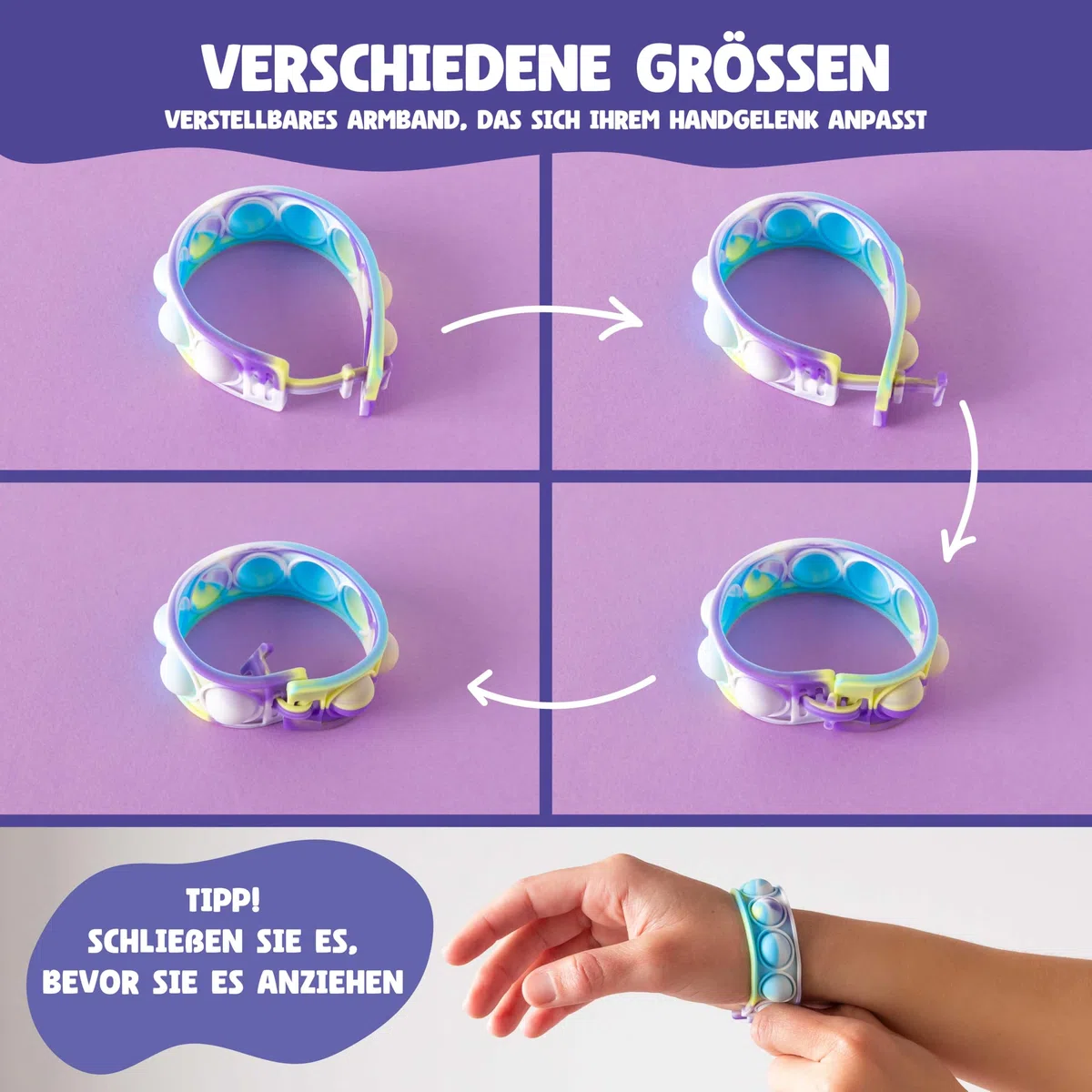 BONNYCO Armband und Schlüsselanhänger Pop It, Set 30 Mitgebsel Kindergeburtstag Gastgeschenke.Fidget Toys, Kleine Geschenke für Kinder. Mitbringsel Kindergeburtstag, Pinata Füllung Give Aways