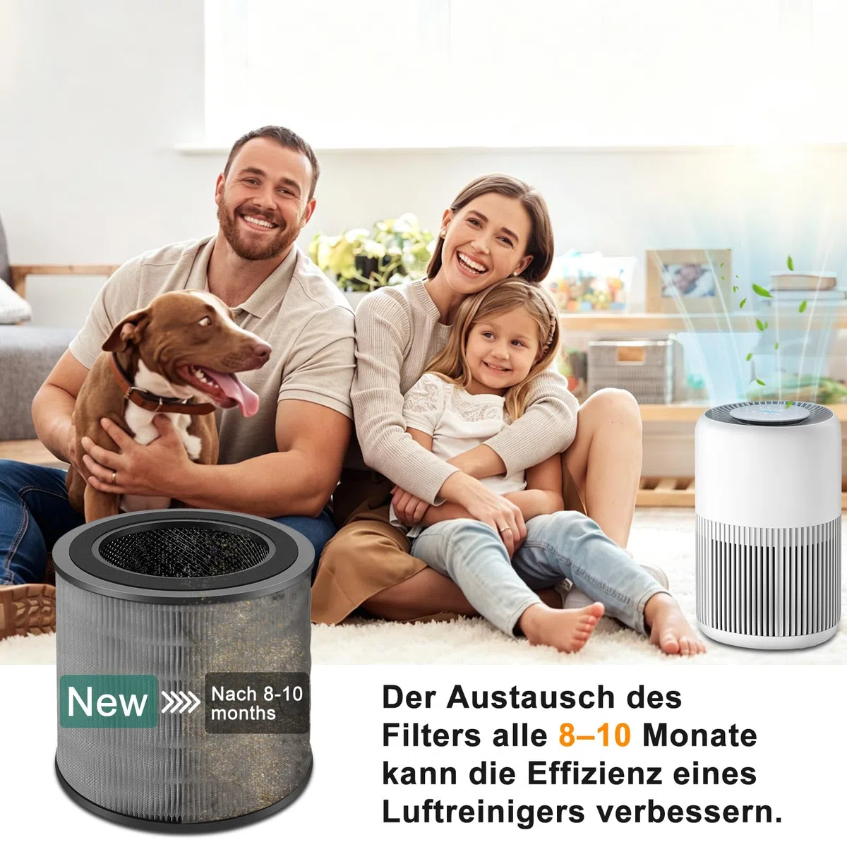 FY0910 Filter für Philips 800er & 900er Serie Luftreiniger AC0950, AC0951, AC0830, AC0850, 3-in-1 HEPA NanoProtect + Aktivkohle + Vorfilter (FY0910/30)