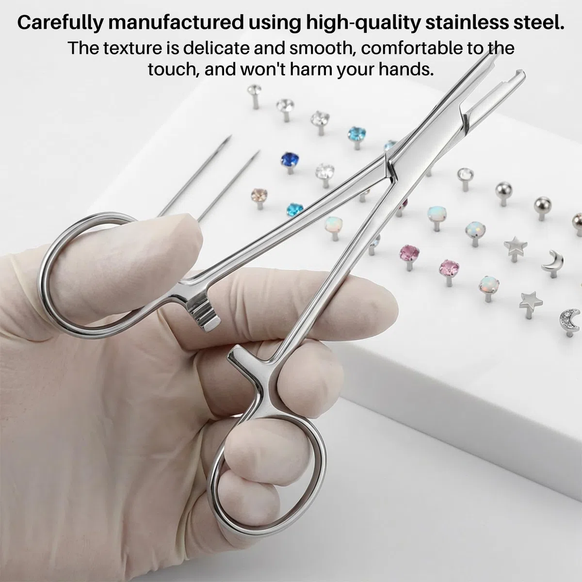 Piercing Zange, 3 mm Piercing Kugel Aufdreher Mit 1 Greifer Perforierwerkzeuge,Piercingzange Für Kugel Zum Drehen Piecing Öffner Piecing Werkzeug Klemme Für Kugeln Und Körperteile