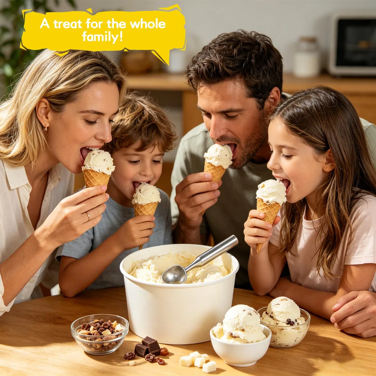 Eisportionierer aus Edelstahl, Robuster Eislöffel Portionierer, Der Ideale Eislöffel Portionierer, Perfekte Ice Cream Scoop, Einteilige Ausführung Eiskugelportionierer, Ergonomischer Komfortgriff