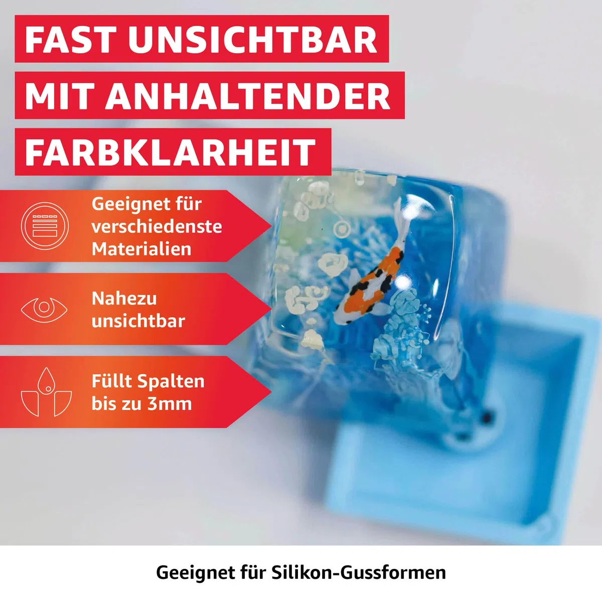 Everglue 5 Minuten Epoxy 200g 2K Epoxidharz mit Härter transparent und hitzebeständig zum Kleben und Versiegeln von Metall Kunststoff Keramik Glas Holz CfK Carbon GfK Glasfaser Marmor Beton Styropor
