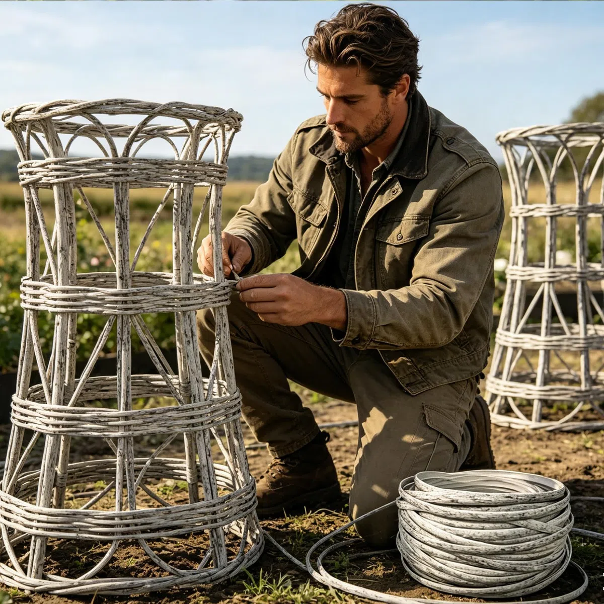 Reparaturset aus Korbgeflecht: 36,5 m Rolle aus synthetischem Rattan mit Webbändern, wasserdicht und UV-beständig, flexibles Material für die Reparatur von Möbeln und Projekten