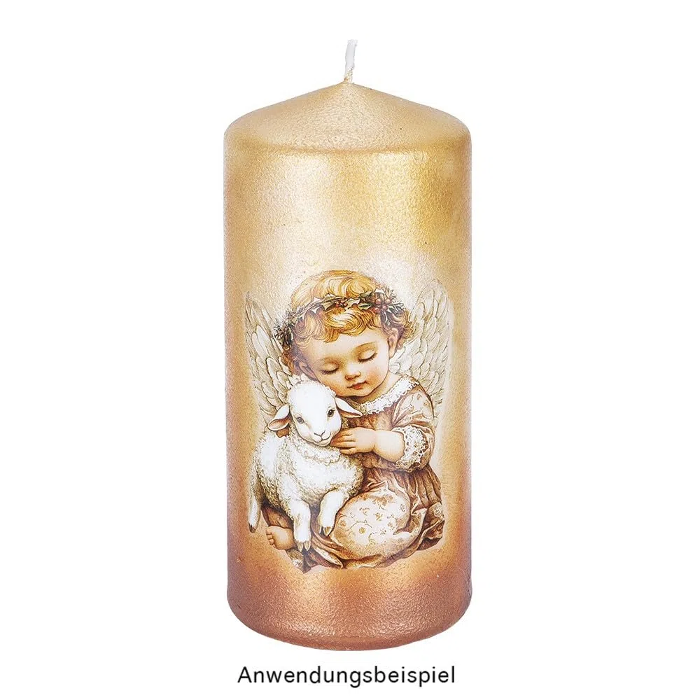Ideen mit Herz Aqua-Transfers Deluxe | Wasserschiebefolie Kerzen | Kerzentattoo | Abziehbild | Nassschiebefolie | verschiedene Motive | 10cm x 30cm | 10 Bogen (Winterzeit & Wünsche)