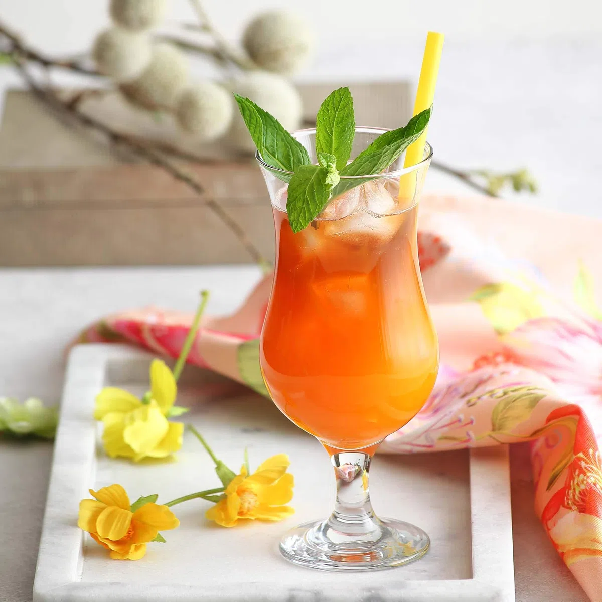 6 Gläser Fiesta Hurricane Cocktail Glas, Pina Colada