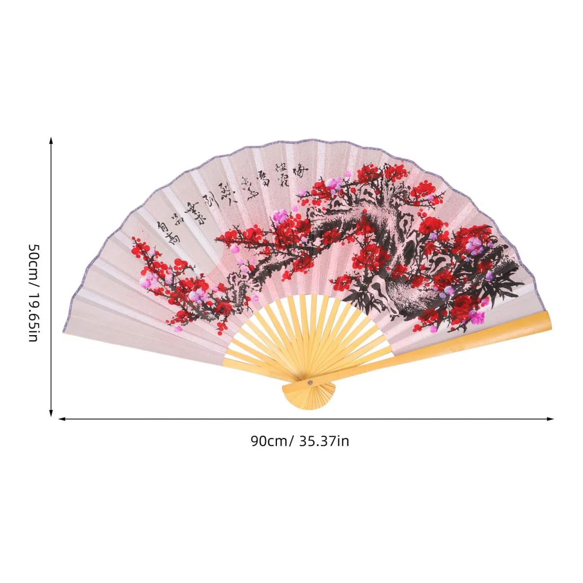ABOOFAN Fächer Rave Klappbarer Wandventilator Aus Bambus Chinesischer Japanischer Traditioneller Fächer Wanddekoration Chinesische Traditionelle Malerei Für Performance-Tanz