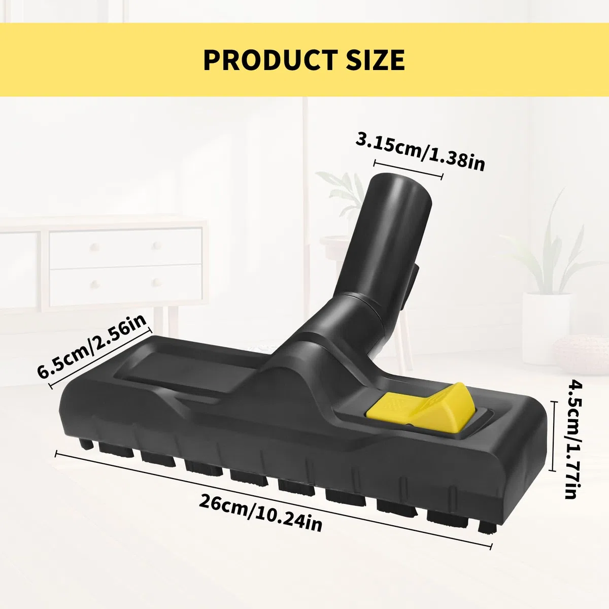 Bodendüse für Kärcher WD3, WD4, WD5, WD6, Trockensaugdüse Ersatz Staubsauger Bodendüse Zubehör