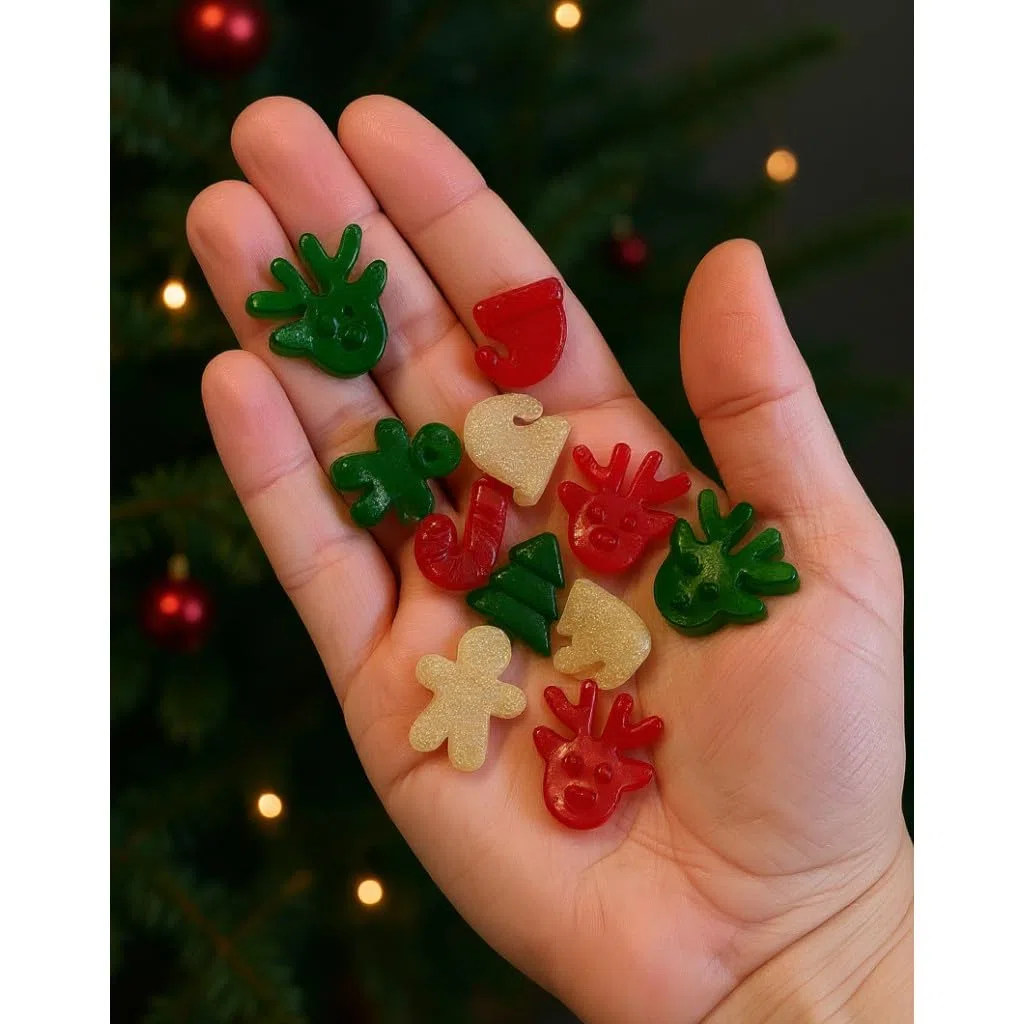 50 Stück Weihnachtliche Gastgeschenk-Seifen– Mini Seife handgemacht – perfekte Mitgebsel, Tischdeko & Adventskalender-Füllung
