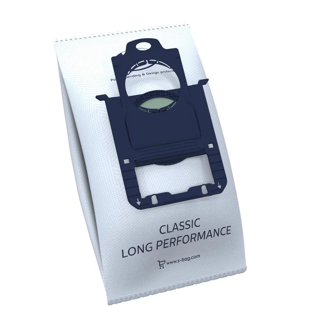 AEG GR201SM s-bag Staubbeutel Classic Long Performance MegaPack, 12 Synthetik Staubsaugerbeutel für dauerhaft hohe Saugleistung, optimale Filtration, Hygieneverschluss, 60% mehr Saugkraft, weiß