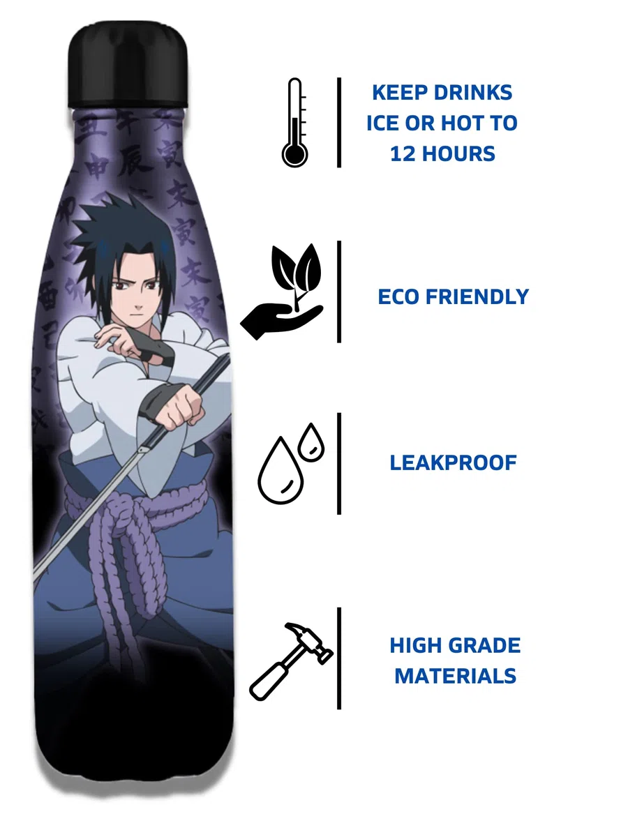 NARUTO BOUTEILLE ALUMINIUM 500 ml SASUKE