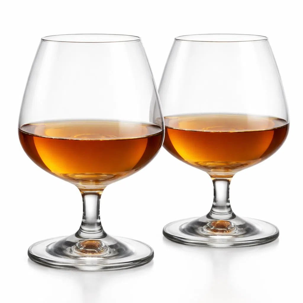 CRISTALICA Cognac Gläser Napoli 390 Ml – Cognac Schwenker Set (2er), Brandy Gläser Bauchige Form Für Volles Aroma - Cognacgläser & Schwenker Ideal Für Brandy Und Weinbrand