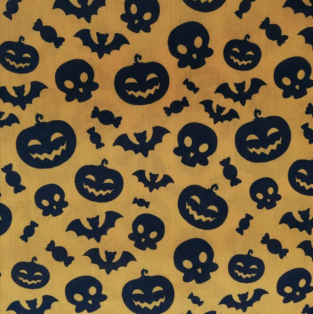 8 Stück/Set 50 x 50 cm Patchwork Stoffe Paket aus aus 100% Baumwolle Stoffbündel Nähen Stoffreste Baumwollstoff meterware Stoffpaket Quilten Stoff DIY Basteln Baumwolltuch Halloween-Serie