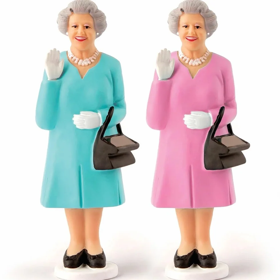 Kikkerland Figur winkenden Königin (Queen), solarbetriebene sortierte Farbe (1 Artikel)
