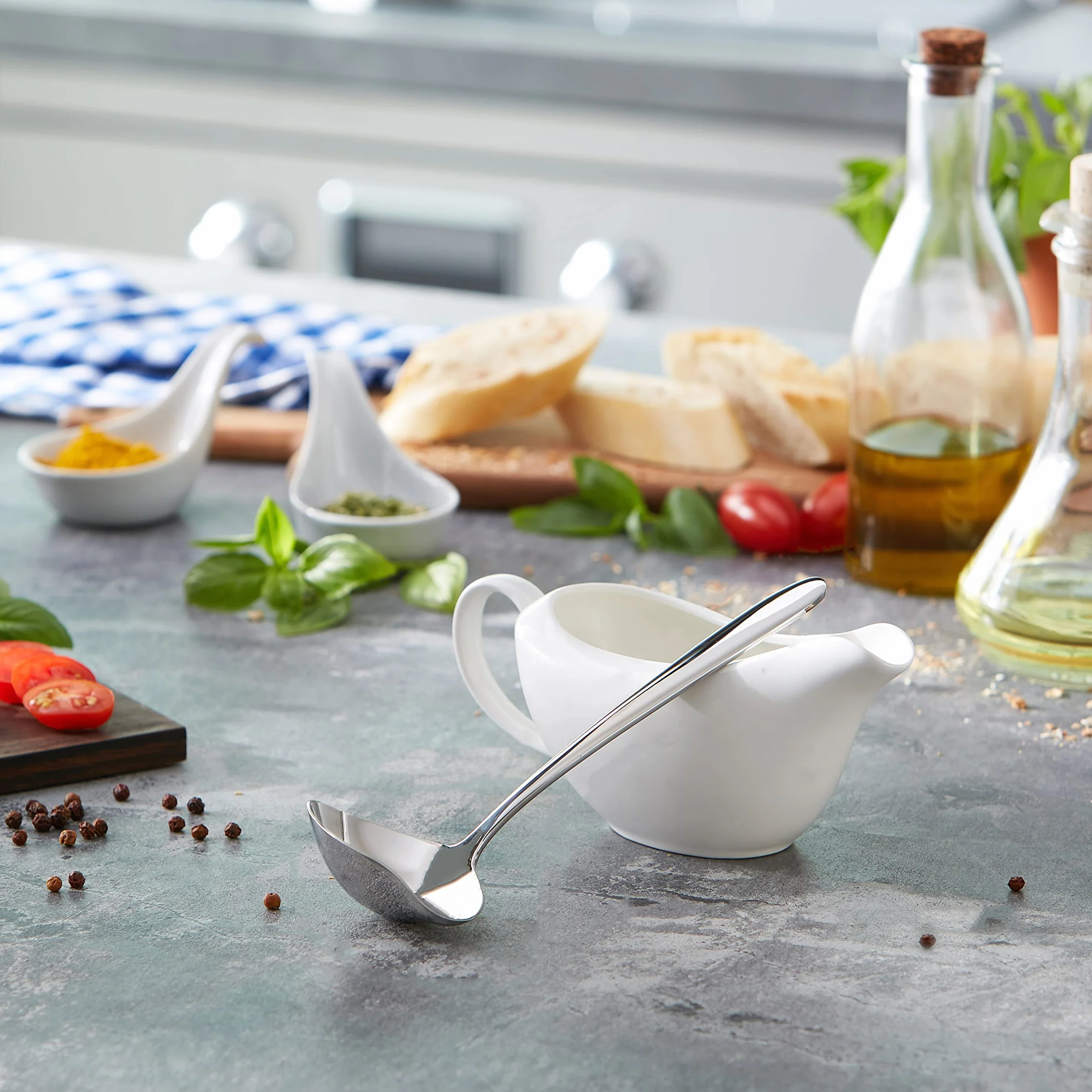 Villeroy & Boch – Daily Line Soßenlöffel, Spülmaschinenfest, Rostfrei, Soßenkelle, Soßenschöpfer, kleine Suppenkelle, kleine Kelle, Schöpflöffel, Edelstahl