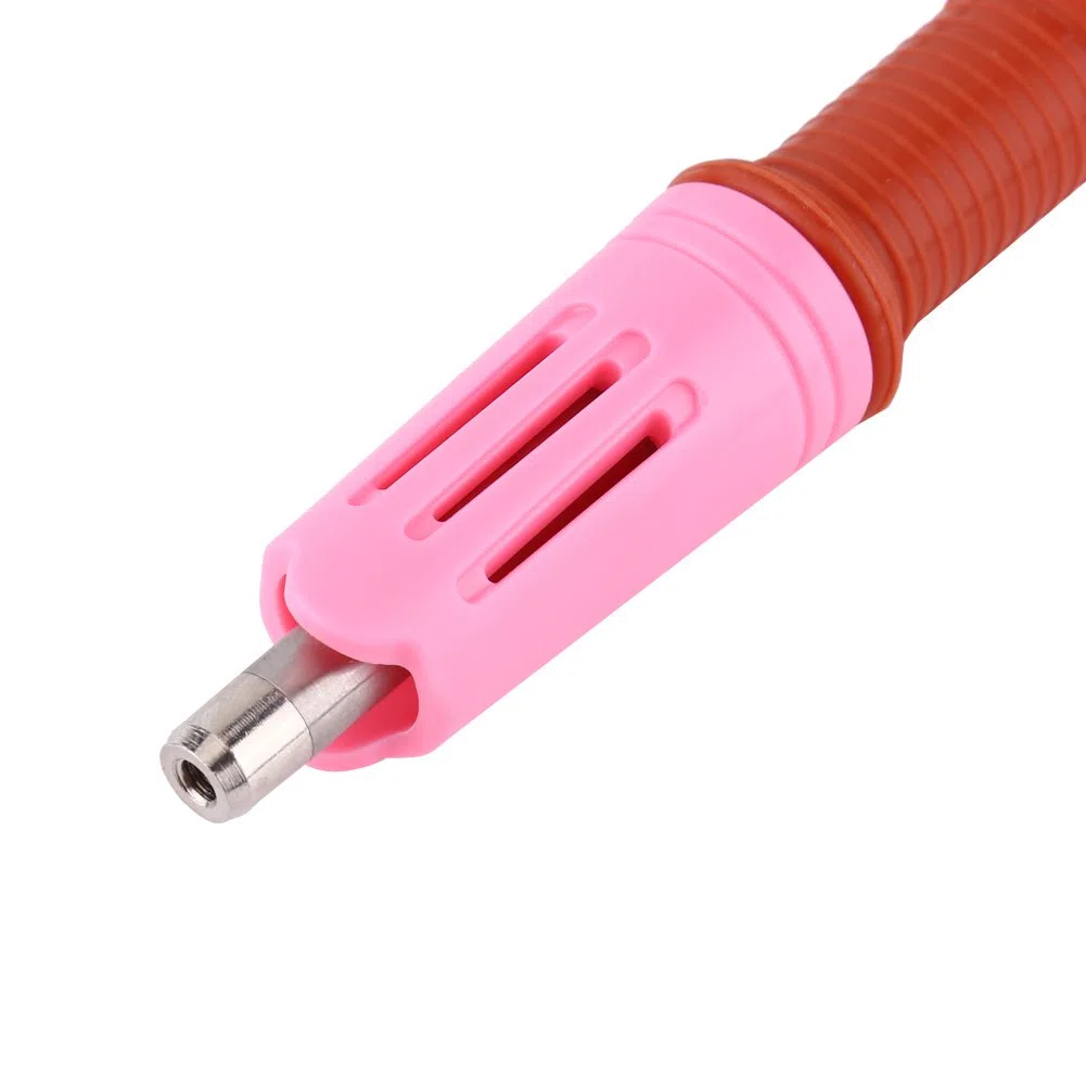Akozon Hotfix Applicator Tool Hotfix Setter Hotfix Applikator Quick Aufheizen Stab Hot Fix 7 Hotfix-Spitze mit Halterung Zubehör Zubehör Rosa