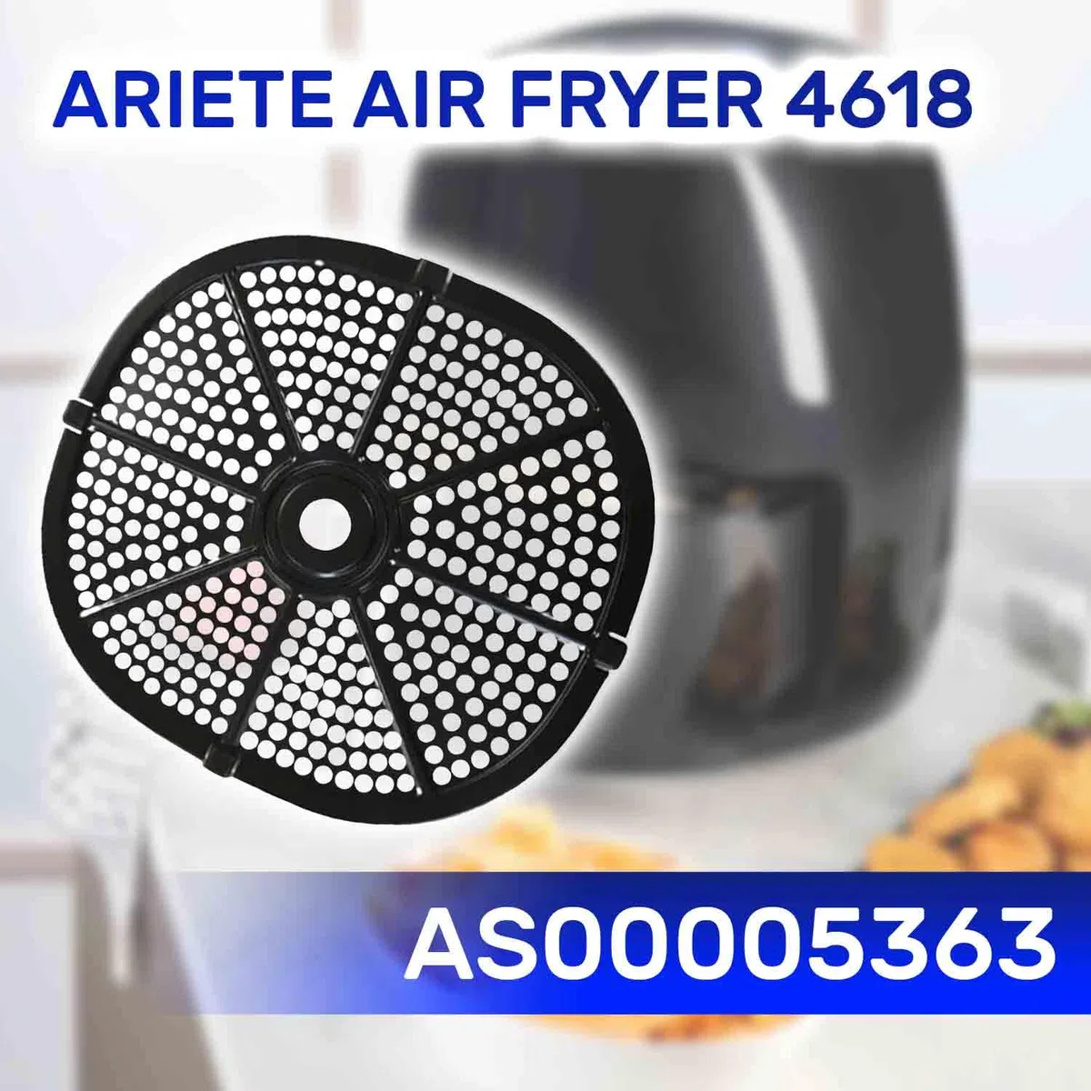 MONTERAL Gitterrost für Behälter der Digitalen Heißluftfritteuse 4618 Hat den Originalcode AS00005363 für Ariete Airy Fryer - Garantie 10 Jahre