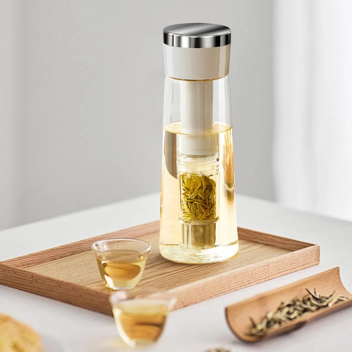 Cold Brew Kaffeebrüher | Press-Kaltbrüh-Kaffeekanne - Mit Abnehmbarem Siebfilter & Luftdichtem Verschluss Für Haushalt, Studio, Büro Und Café