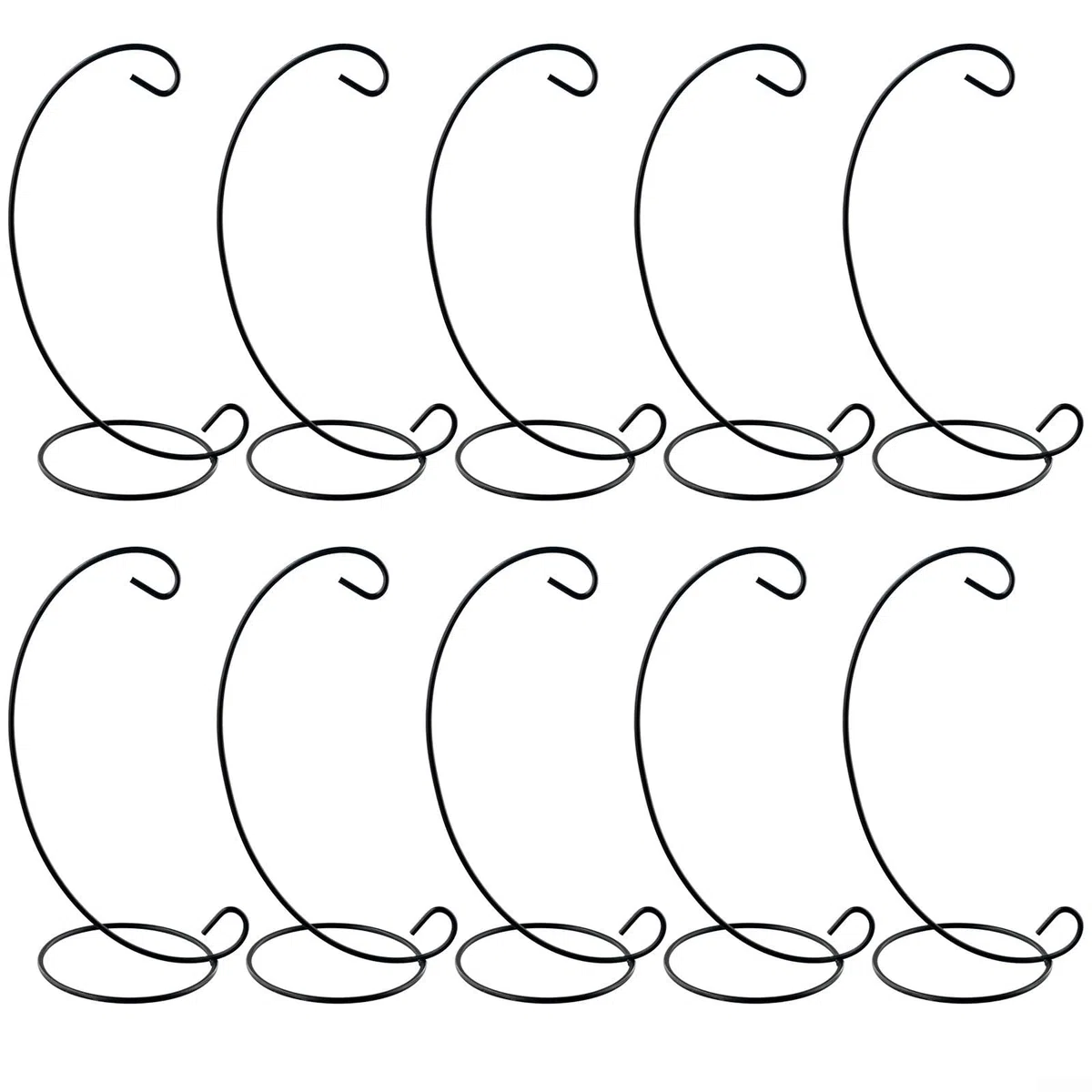 Ornament Ausstellungsstand Halter Glaskugel 10 Stück Ornament Ständer Hängende Glasball Präsentations Ständer Metall Halter Eisen Haken Halters Rack für Hochzeit Handwerk Weihnachten Dekor