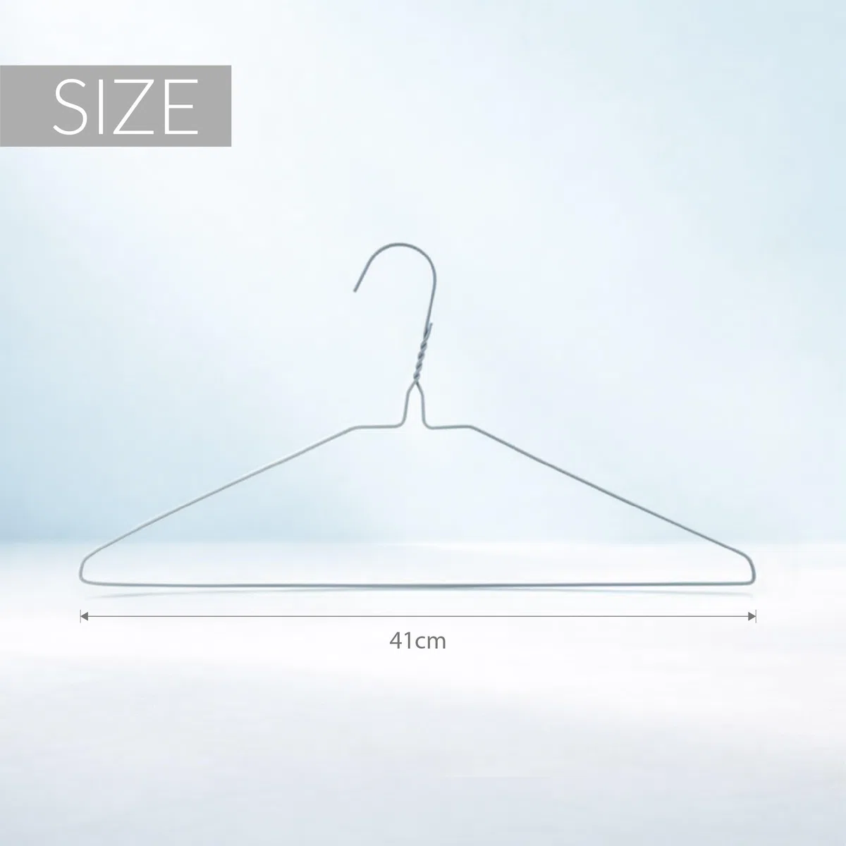 Hangerworld 50 Drahtkleiderbügel 41cm Hell Metall Kleiderbügel Metallkleiderbügel