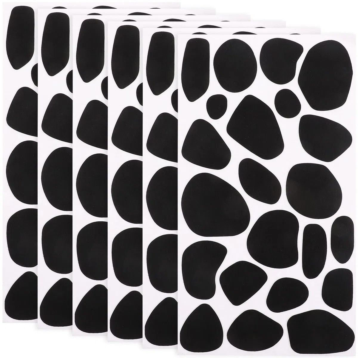 6 Bögen Filzaufkleber Selbstklebende mit Kuhmotiv, für Diy-kleidung, Kissen, Diy Filzplatten FüR Kleidung Wanddekoration Und Bastelprojekte Deko-projekte für Jungen Und Mädchen