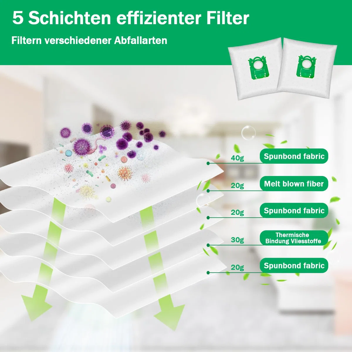 15 Staubsaugerbeutel für Swirl PH86 staubsaugerbeutel, Kompatibel mit AEG, Electrolux