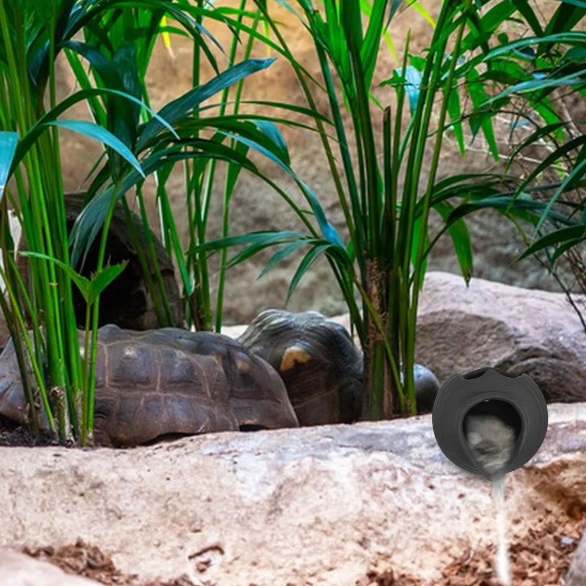 Aquarium Wasserbrunnen Keramikgefäß mit Wasserzirkulation Klein Dekorativer Gartenbrunnen für Balkon und Innenhof