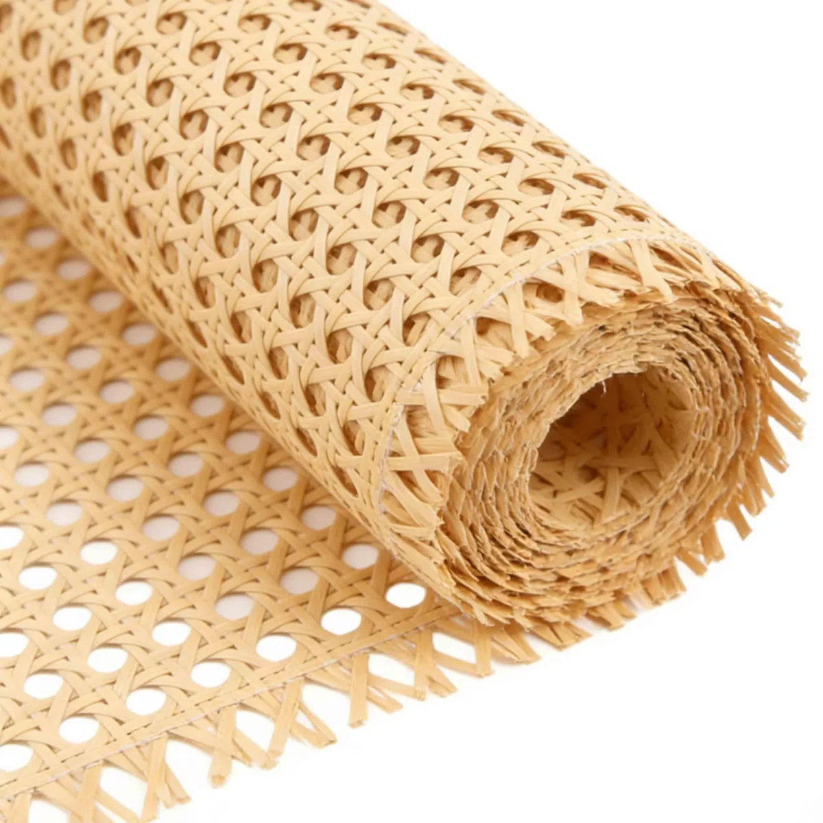 Wiener Geflecht 40x150 cm, HATOVI wasserdichtes PE-Rattan, handgemachtes Sternanis-Muster, flexibel schneidbar für Möbel-Renovierung & DIY-Deko