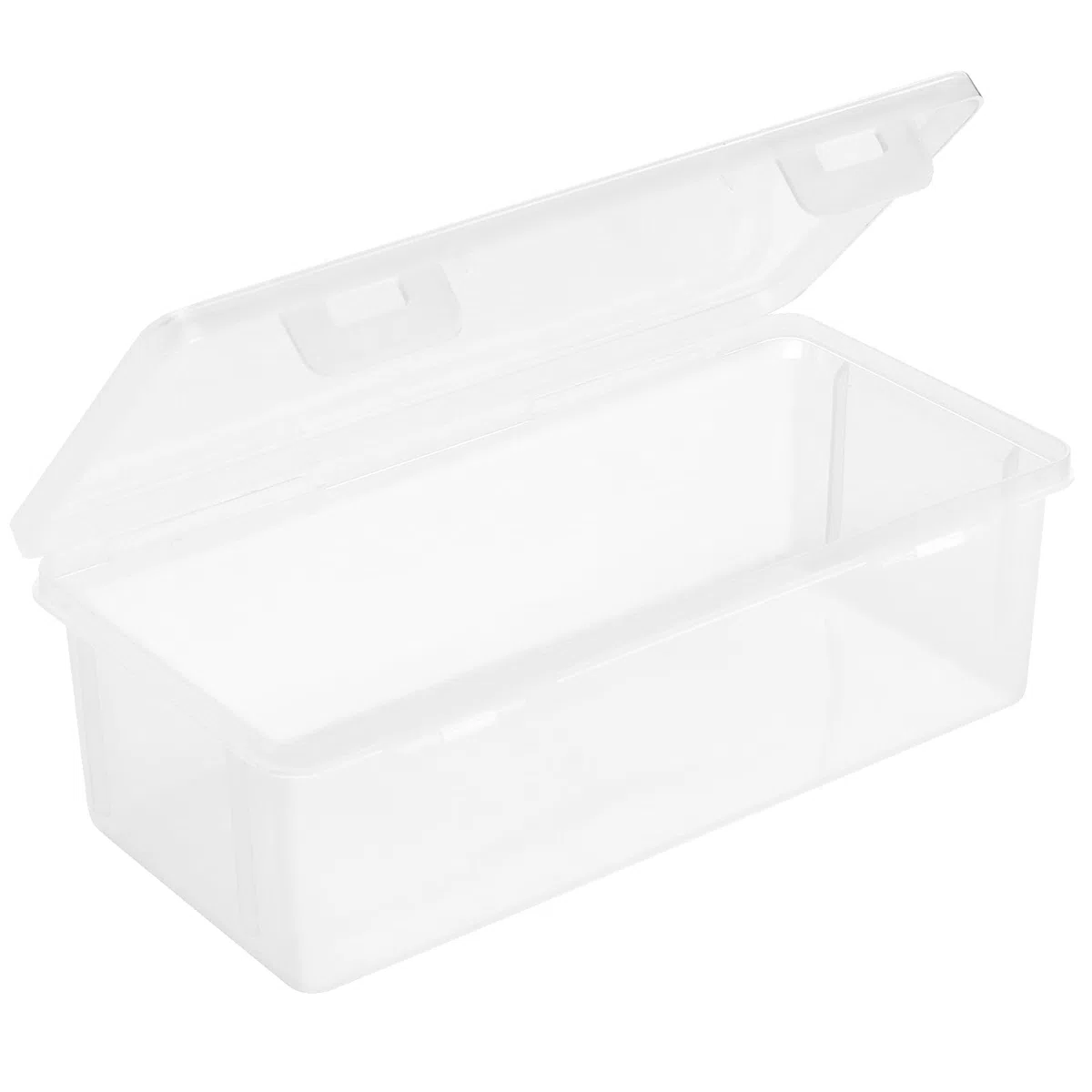 8 Stück Kunststoff Stiftebox Organizer mit Deckel, 19 x 9 x 6 cm Stapelbar Stifteboxen, Transparente Stifte Aufbewahrungsbox Sortierbox für Kleinteile, Schreibwaren, Craftbox