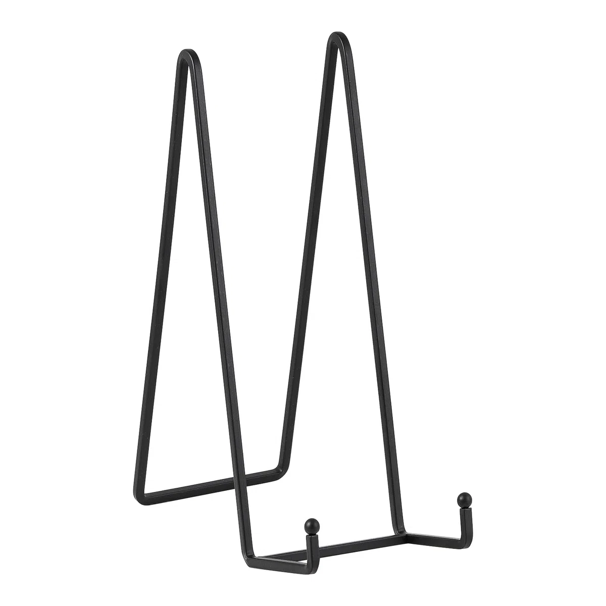 Staffelei Aufsteller Teller Ständer Groß - Tellerständer Metall für schwere Dekoteller - Superhoher Tellerhalter - Eisen Halterung fuer Buch | Bilderrahmen | Plakette - Schwarz - 2 Stück - 30,5 cm
