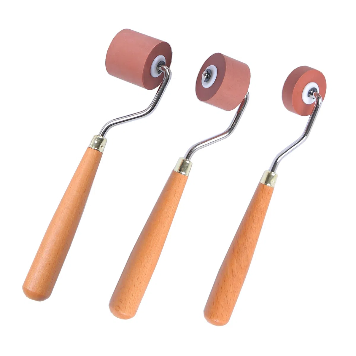 Gummiwalze für Druckherstellung, ideal für rutschfeste Klebebandkonstruktions-Werkzeuge, Druck, Basteln, Stempeln für Tapeten und Sammelalben (1 CM+2 CM+3 CM)