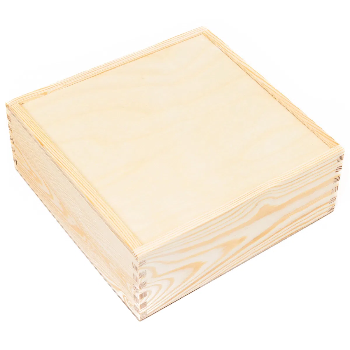 Holzkiste Schiebedeckel Holzbox Aufbewahrung Auswahl (26 x 26 x 10 cm)