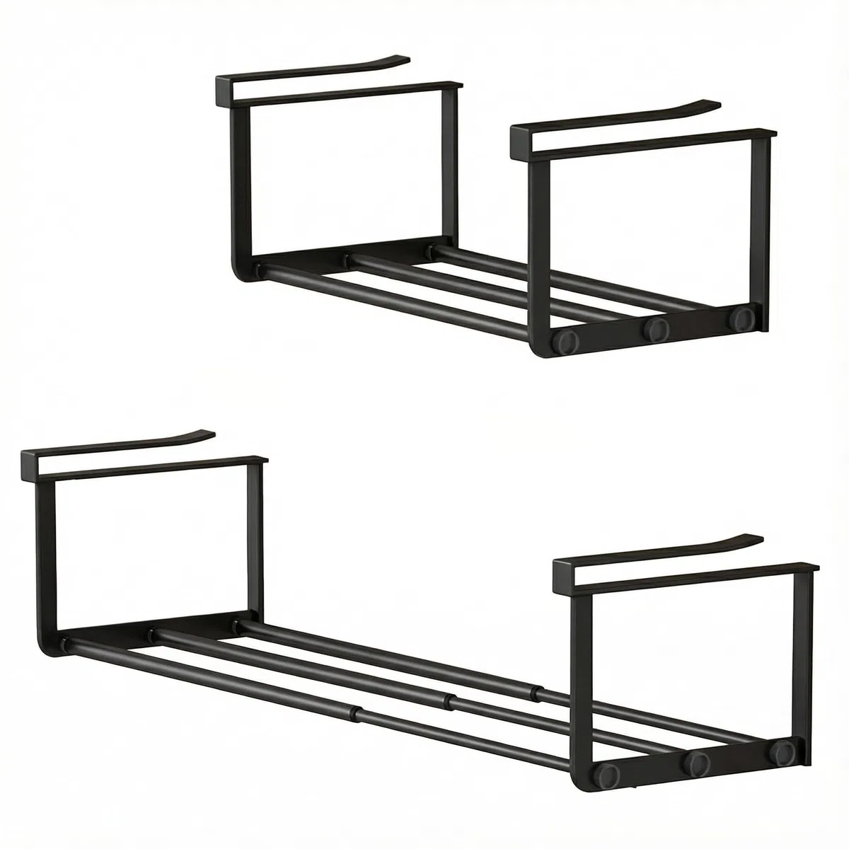 Kleiderschrank-Schuhregal, verstellbar, ausziehbar, Schuhregal und Unterregal, Aufbewahrung für Schrank, 41,9 - 80,9 cm, Schuh- oder Kleidungsaufbewahrung und Organisation, platzsparend