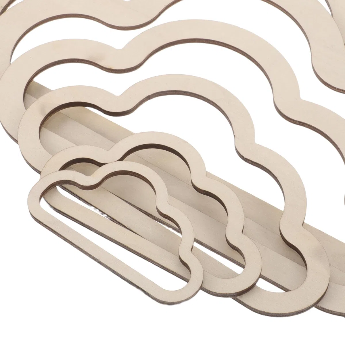 POPETPOP Makramee Traumfänger Bastelset mit Holzring für Selbstgemacht Wolkenform Wandbehang Handgefertigt Weihnachtsdeko und Kreative Heimdekoration