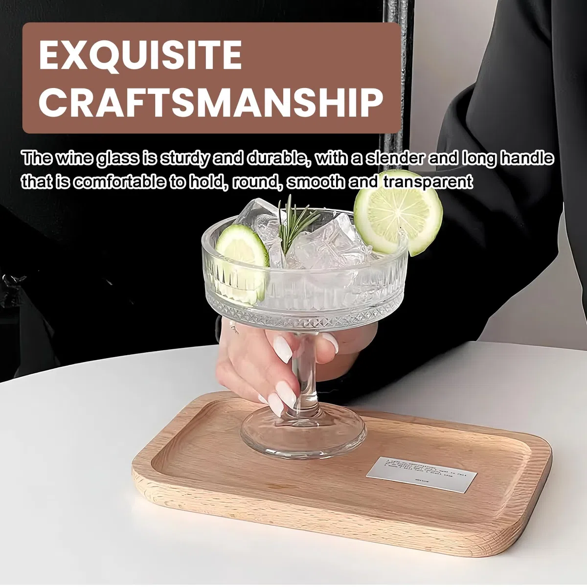 BAIFULAI 4er Set Champagner Gläser: 101-200ml Sektschalen, Martini Gläser aus Glas, Gerippte Champagner Schalen für Festliche Anlässe und Partyabende, Kristall Rotweingläser und Weißweingläser