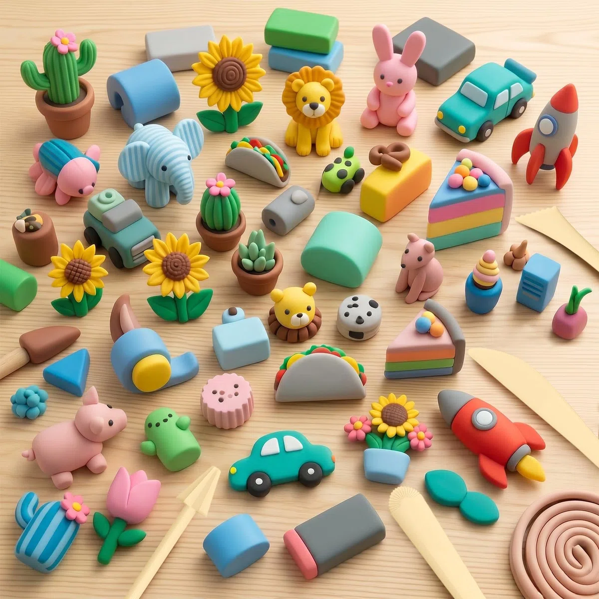 Flintronic Polymer Clay Set, 50 Farben Clay Kit Modelliermasse Ofenhärtend mit Bildhauerwerkzeugen und Zubehör, Creative DIY, Schmuck Design, Home Decoration, Geschenk für Kinder Erwachsene